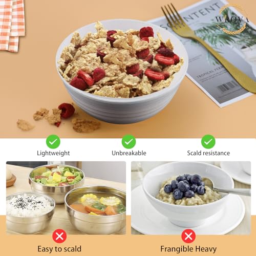 Wheat Straw Bowls Set of 8