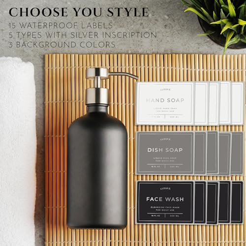 Glass Soap Dispenser Set of 2 (2 Count)