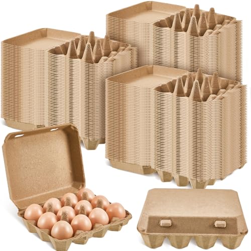 150 Pcs Egg Cartons Bulk 3x4 Style Egg Storage Containers Holder for Fresh Duck Quail Storage Kitchen Family Farmhouse (150 Count)