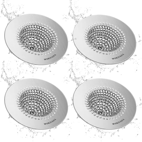 4 Pack Reversible Kitchen Sink Drain Strainer (4 Count)