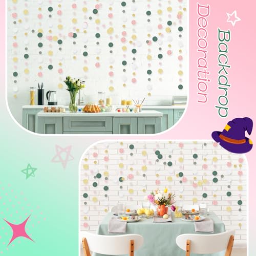 10 Pieces Circle Garland Banner Hanging (10 Count)