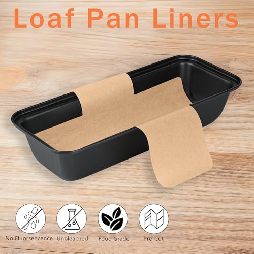 100 Pcs 13x5 in Loaf Pan Liners for Baking Bread Pan Parchment Paper (100 Count)