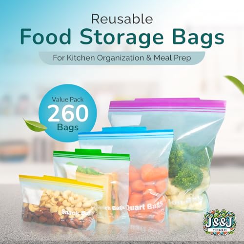 Reusable Food Storage Bags (260 Count)