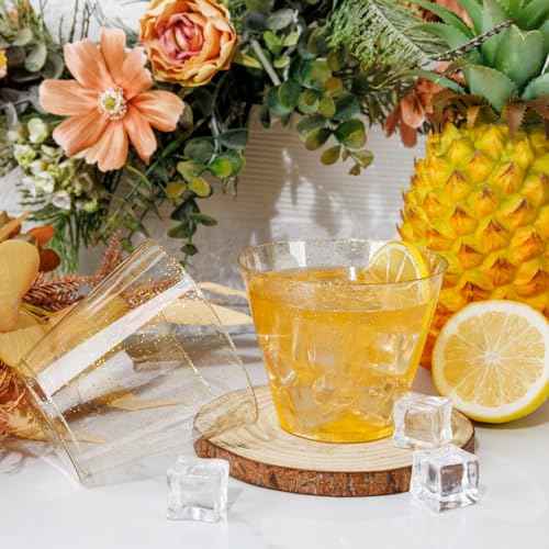 100 Pcs Gold Plastic Cups (100 Count)