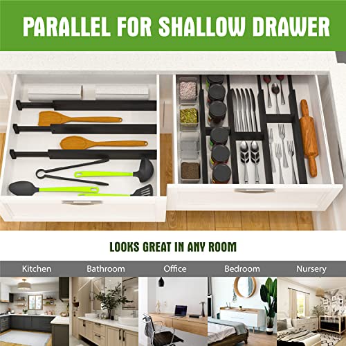 Bamboo Drawer Dividers Organizers