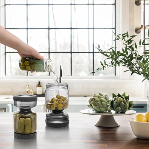 Pickle Jar with Strainer Flip (34 Fl Oz)