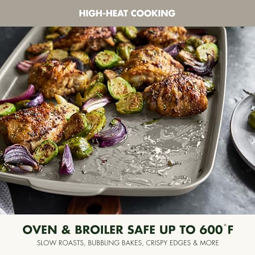 Premiere Ovenware Healthy Ceramic Nonstick 18" x 13" Half Rectangular Baking Pan