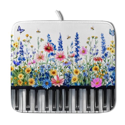 Spring Piano Dish Drying Mat
