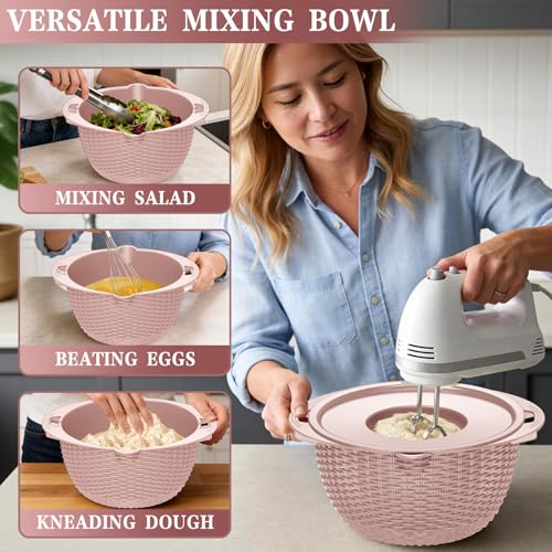 4 1 Strainer Bowl with Lid Set