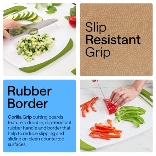 BPA Free Reversible Kitchen Cutting Board (3 Count)