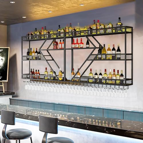78.7in Large Wall Mounted Wine Rack