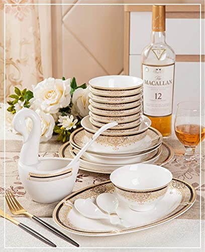 60 Piece Porcelain Dinnerware Set