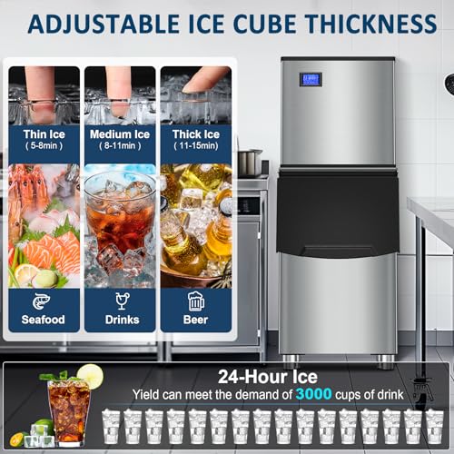 Commercial Ice Maker Machine 460LBS (156 Count)