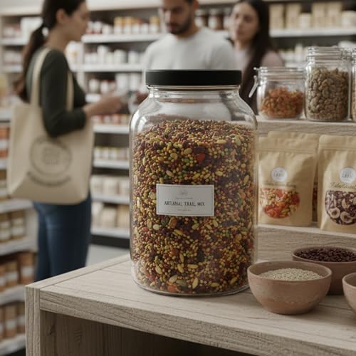 1 Gallon Glass Jar with Lid