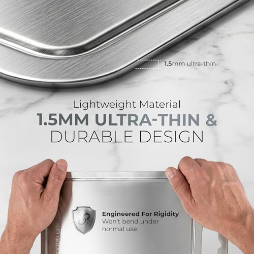 Stainless Steel Cutting Boards For Kitchen (3 Count)