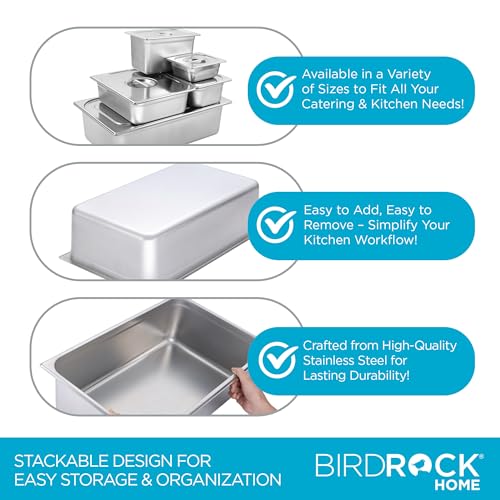 Stainless Steel Steam Table Pan (6 Count)