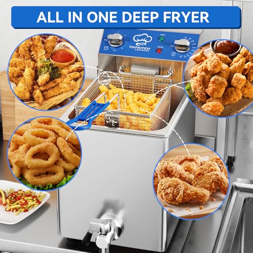 8.5Qt Electric Fryer with Oil Drain
