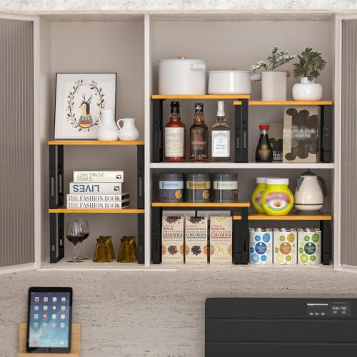 Expandable Kitchen Cabinet Organizer Shelves (2 Count)