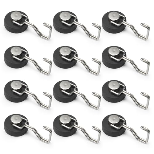 Rare Earth Strong Magnetic Hooks (12 Count)