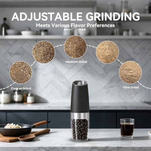 Battery Operated Salt And Pepper Grinder Set