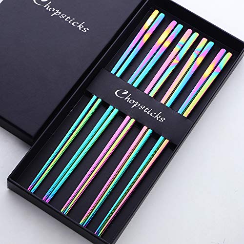 Rainbow Stainless Steel Chopsticks