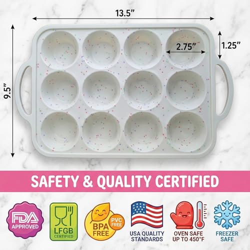 Silicone Muffin Pan for Baking