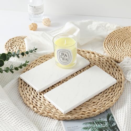 2PCS Diatomite Marble Stone Drying Mat for Kitchen Counter (2 Count)