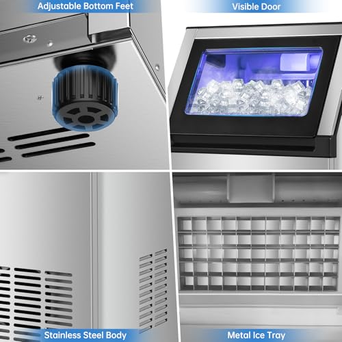 200LBS Undercounter Commercial Ice Maker