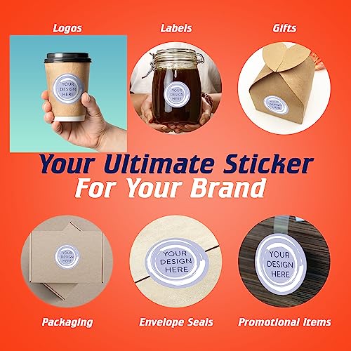 Custom Vinyl Stickers Your Image (100 Count)