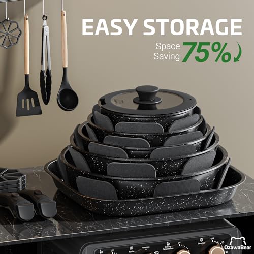26 Pcs Pots and Pans Set Non Stick