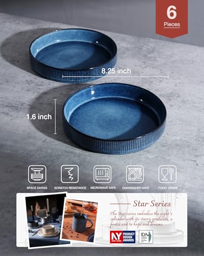 Star 8.25" Pasta Bowls Set of 6 (6 Count)