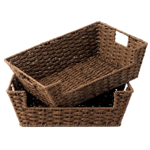 Woven Baskets for Organizing (2 Count)