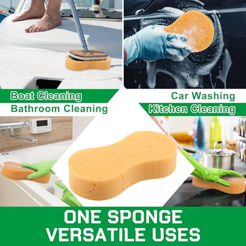 60 Pack Car Wash Sponges Large Sponges Bulk Big All (60 Count)