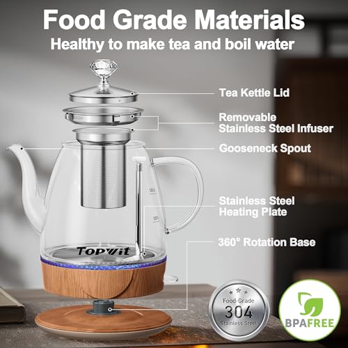 1L Glass Electric Kettle