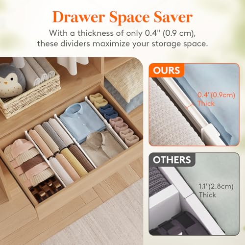 9 Pack 4" High Drawer Dividers (9 Count)