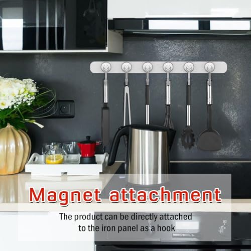 10 Pack Silver Magnet Hooks (10 Count)