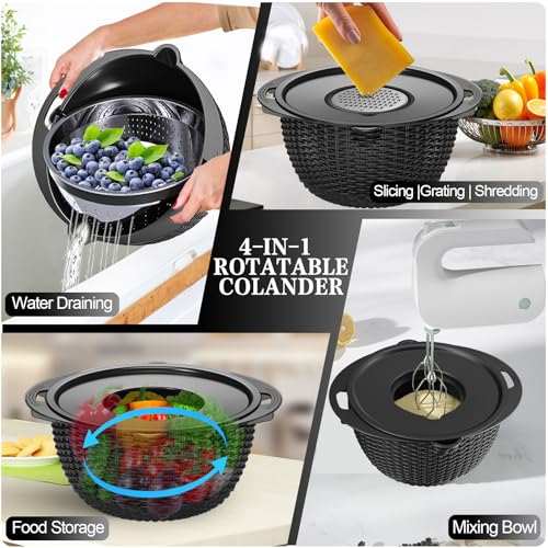 4 1 Colander with Bowl Set