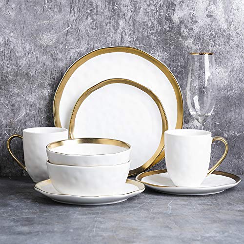 Modern Poreclain 16 Piece Dinnerware Set (16 Count)