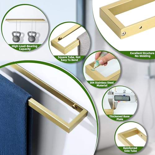 Hand Towel Holder Towel Bar for Bathroom Wall Mounted 8 Inch