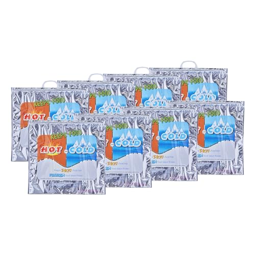 Hot and Cold Insulated Bags for Food Delivery (8 Count)