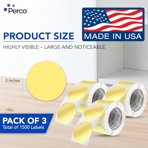 Metallic Gold Perforated Round Circle Dot Sticker 3 (3 Count)