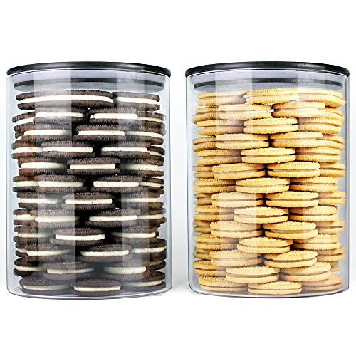 Glass Jars with Black Lids