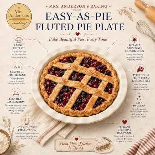 Easy-As-Pie Fluted Pie Plate, 9.5-Inch