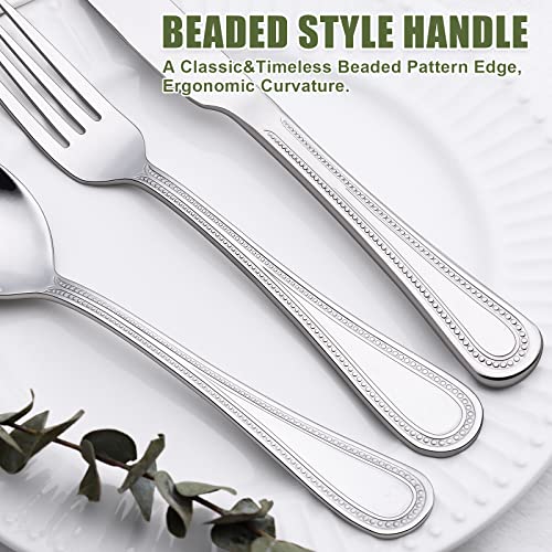 60 Piece Silverware Set for 12