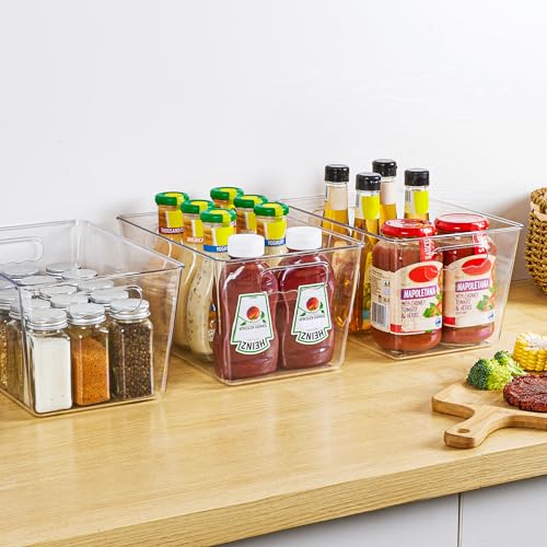6 Pack Clear Storage Bins (6 Count)