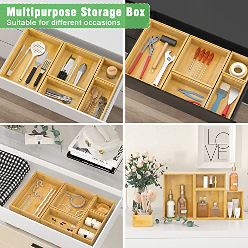 Bamboo Bathroom Drawer Organizer Dividers
