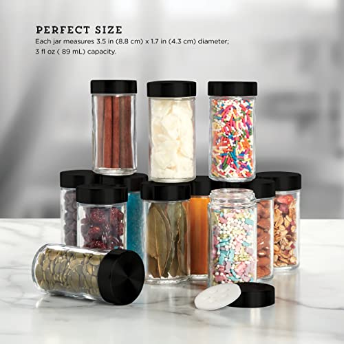5244227 Empty Jars With Black Cap
