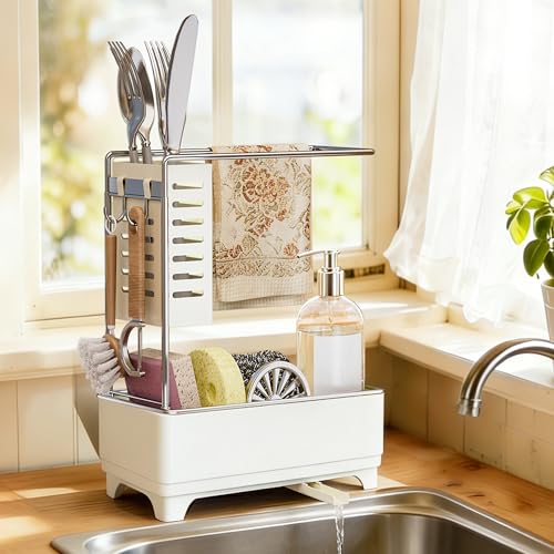 2 Tier Sponge Holder for Kitchen Sink Caddy Organizer