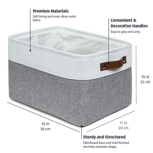 15x11in Canvas Storage Baskets 3 Pack (3 Count)