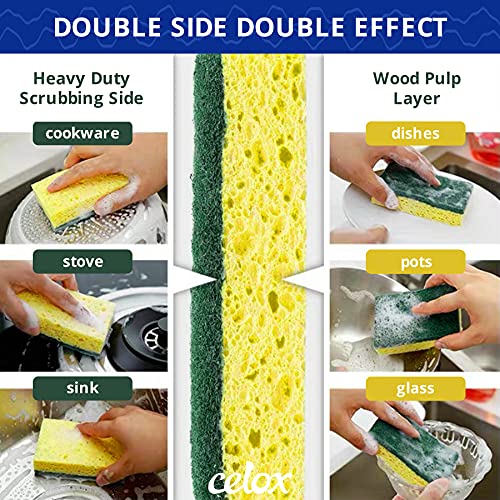 12 Pack Dish Sponges Kitchen (12 Count)